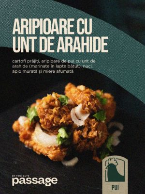 Meniu Aripioare cu unt de arahide